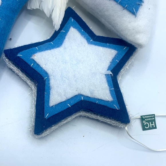 HC Accents Christmas Ornaments Angel, Heart, Star/felt material - Picture 4 of 5